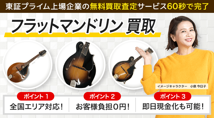 フラットマンドリン 買取｜全国出張・買取価格がすぐわかる-楽器高く売れるドットコム